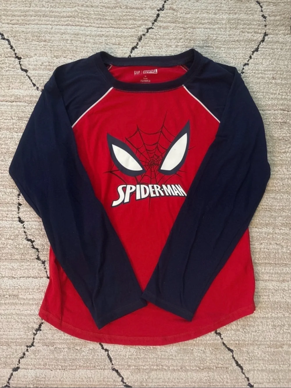 GAP Red and Navy Spider-Man Kids Pajama Set